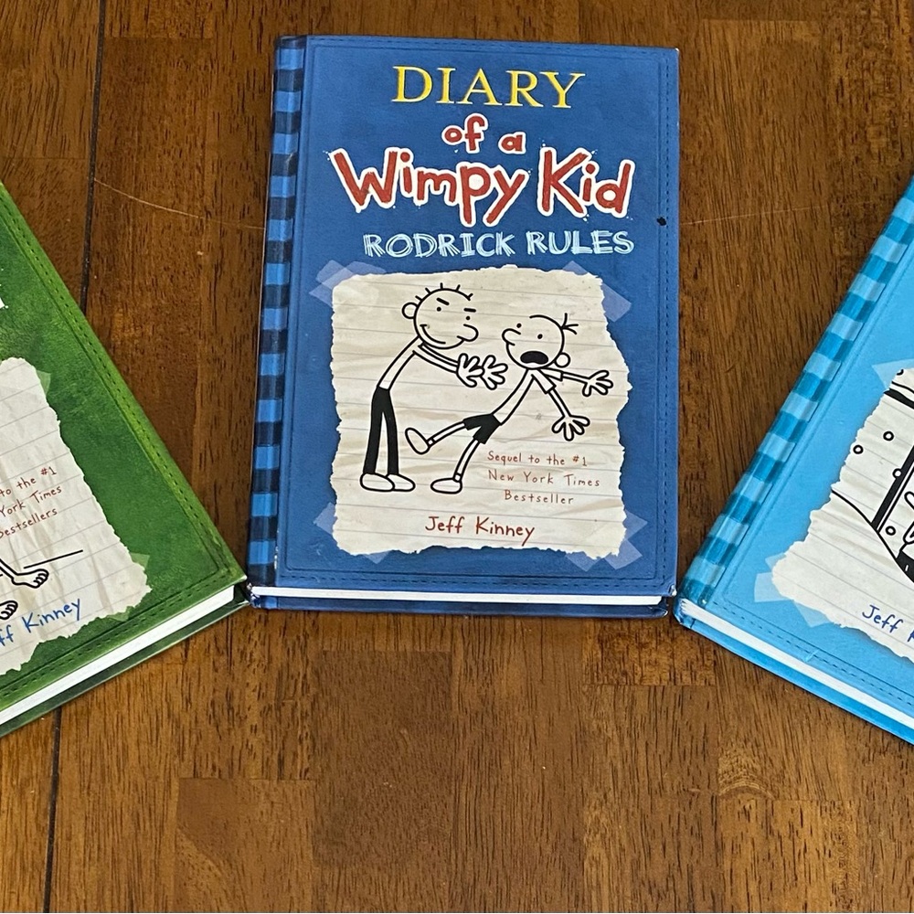 Diary of a Wimpy Kid , Hardcover, Lot of 3 books (2,3 &6) Jeff Kinney